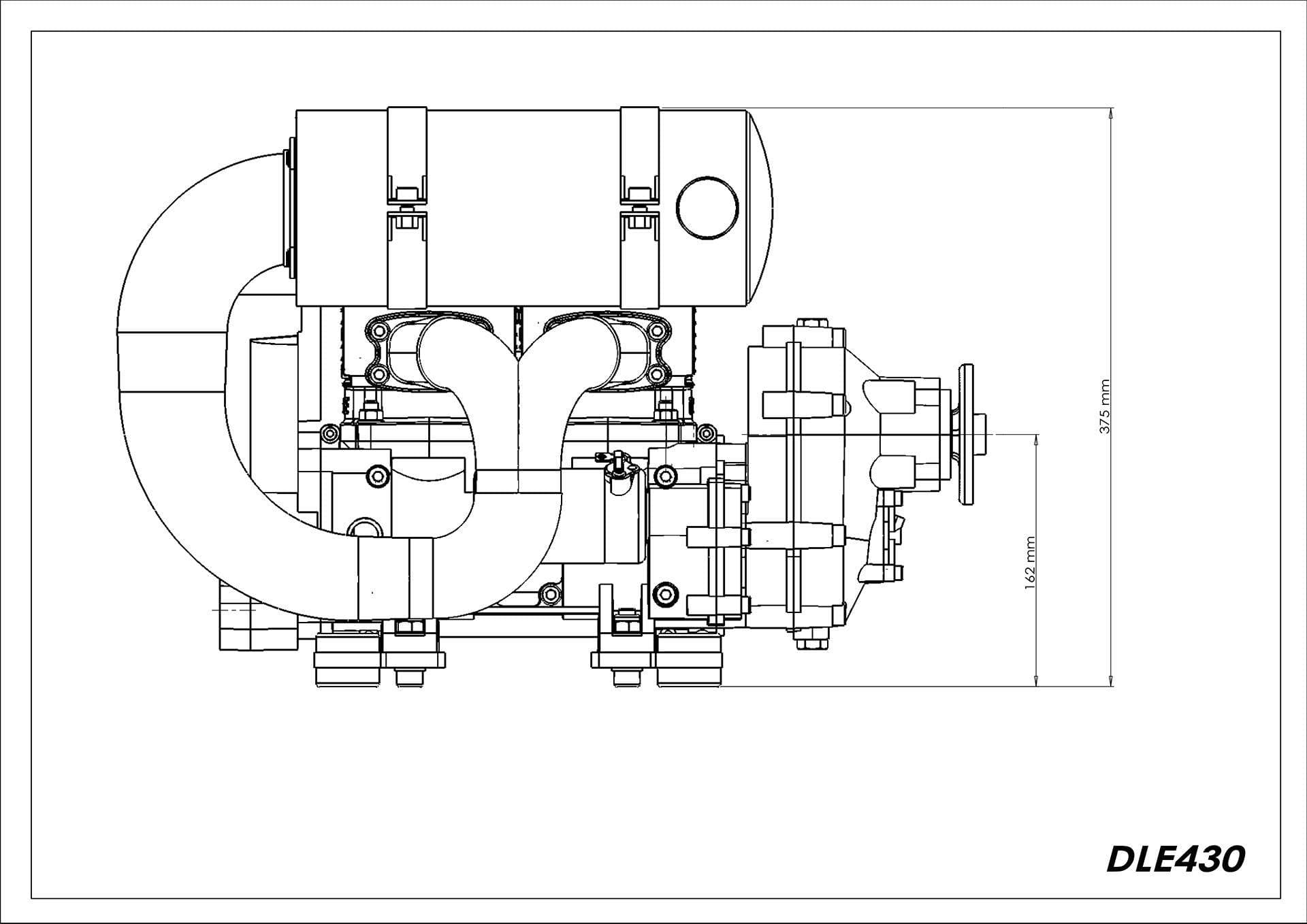 DLE430 尺寸图 1