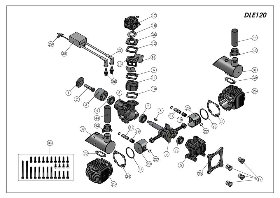 DLE120 Dimension Drawing 1