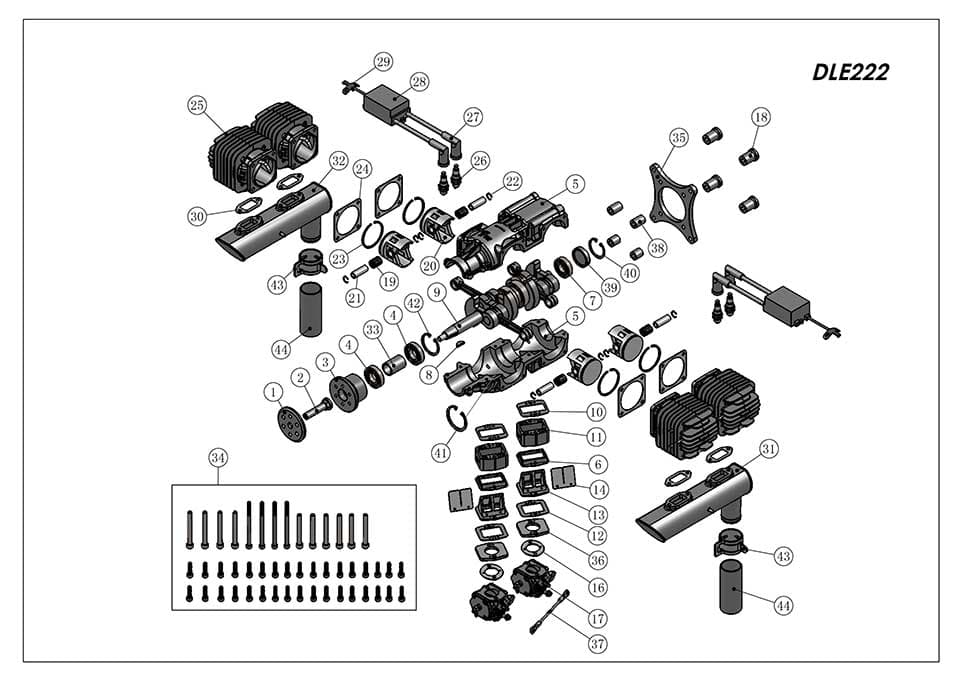 DLE222 Dimension Drawing 1
