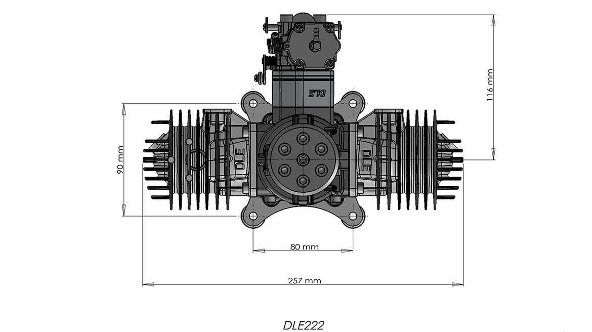 DLE222 Dimension Drawing 3