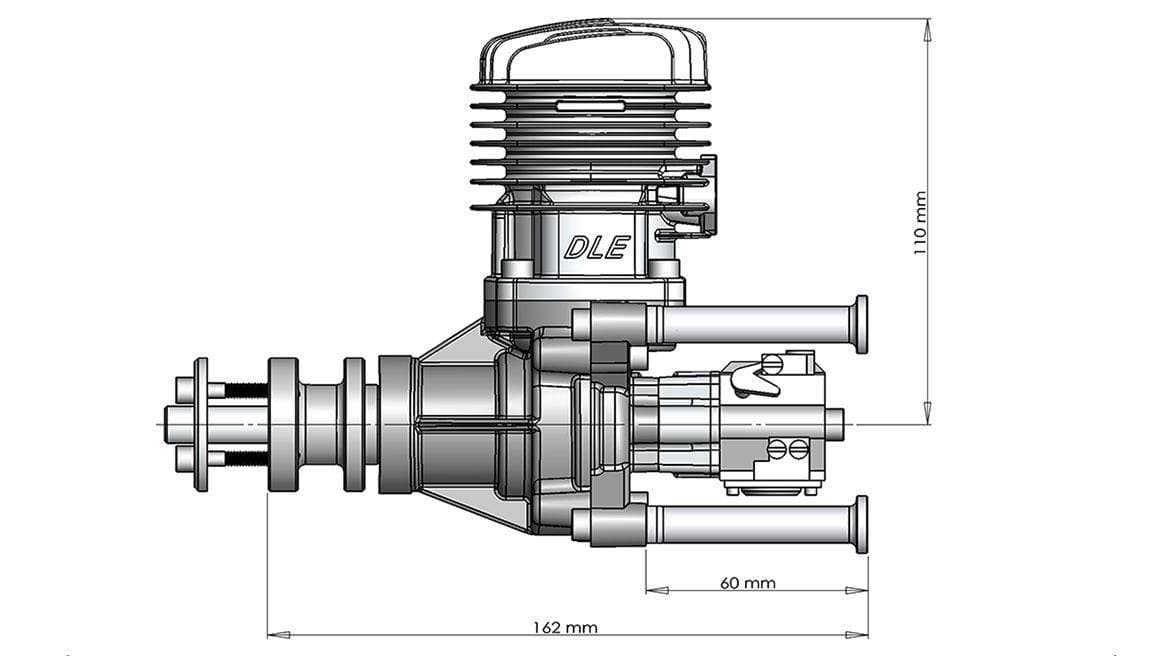 DLE35RA Dimension Diagram 3