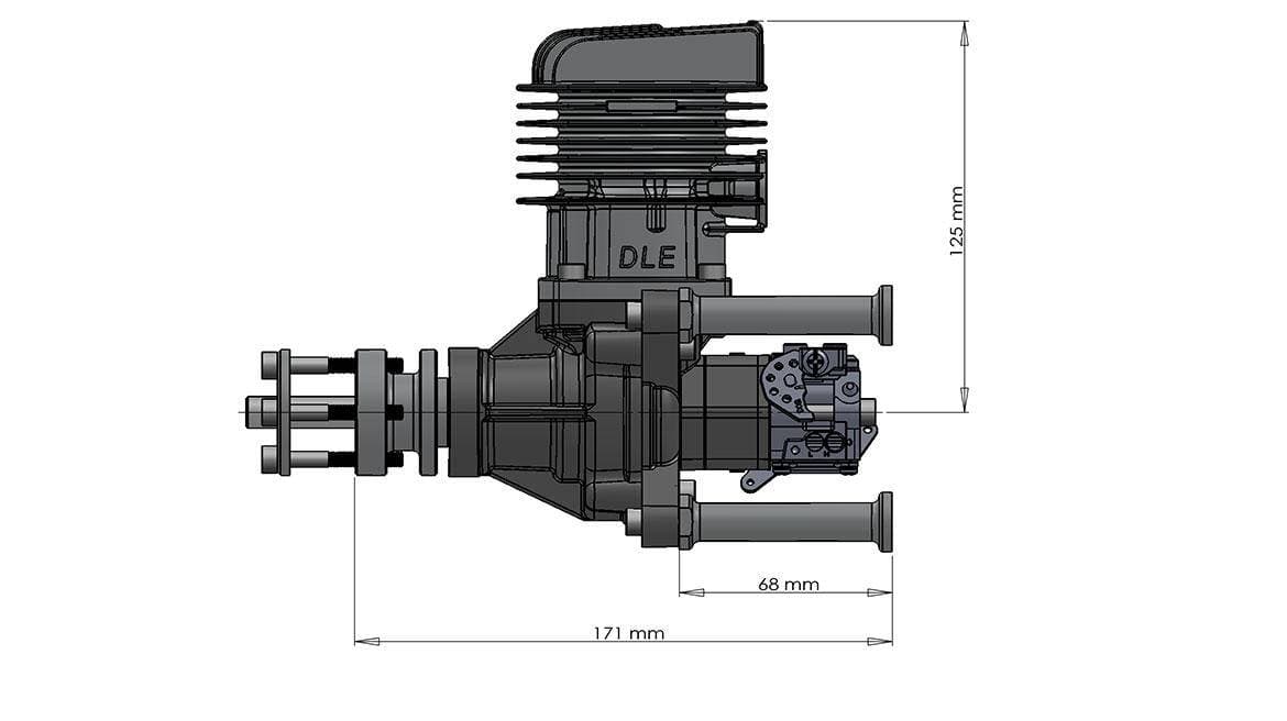 DLE55RA Dimension Diagram 3