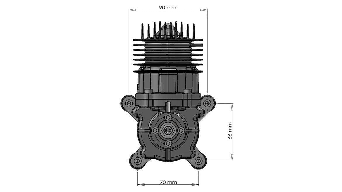 DLE55RA Dimension Diagram 4